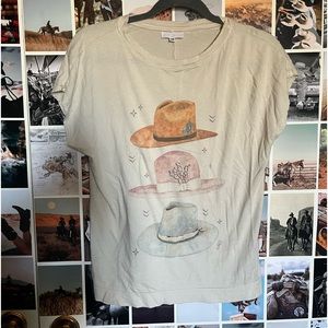 Western hats graphic tee